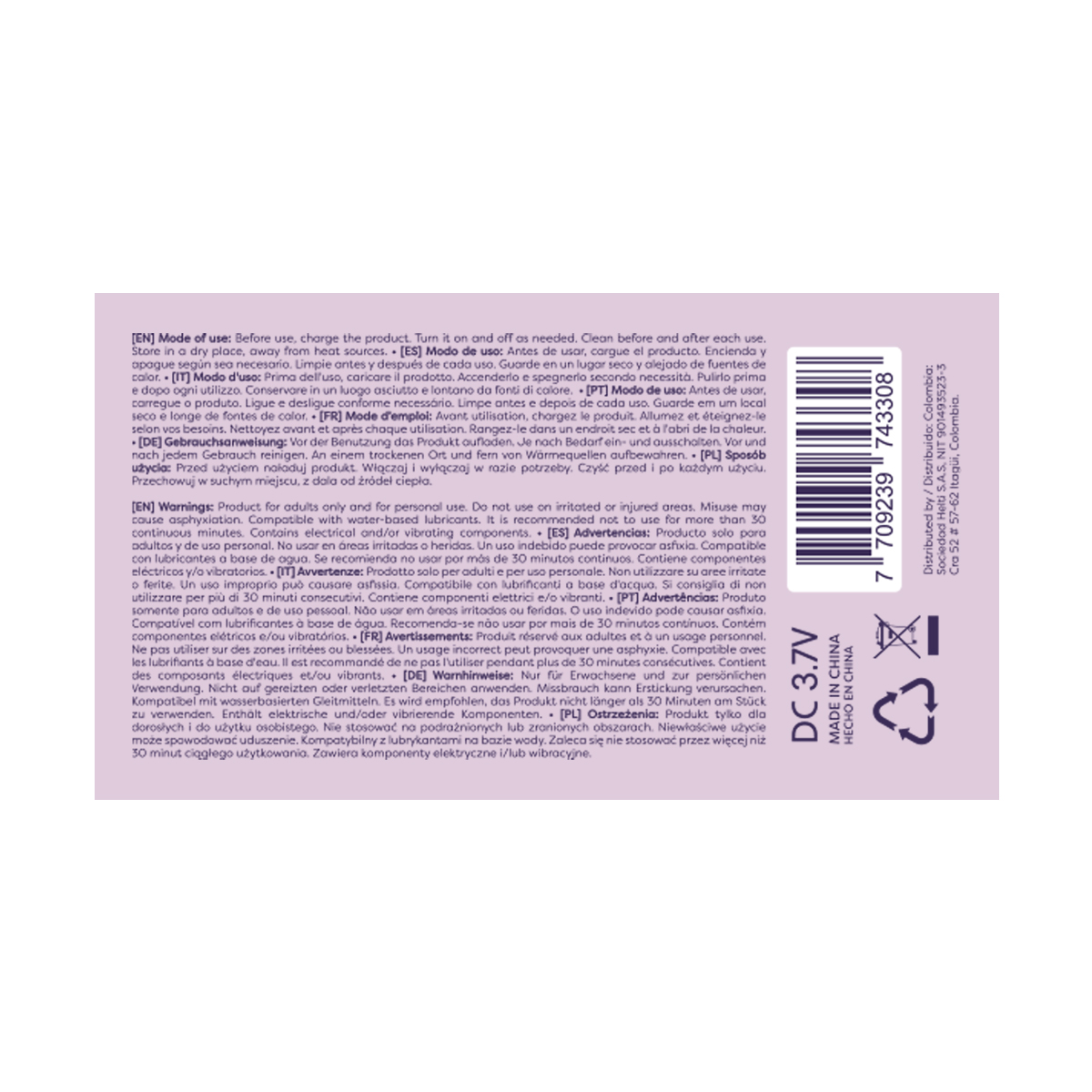 Cromica-codigo-de-barras.jpg Cromica Metallic Bullet Vibrator - Image 7